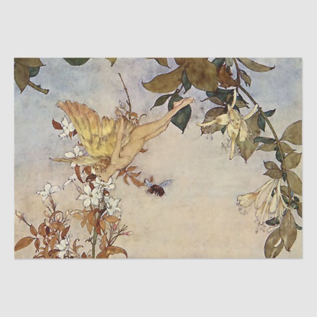 “Ariel and the Bee” by Edmund Dulac Tissue Paper (Front)