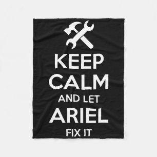 Ariel Fix Quote Funny Birthday Personalised Name G Fleece Blanket