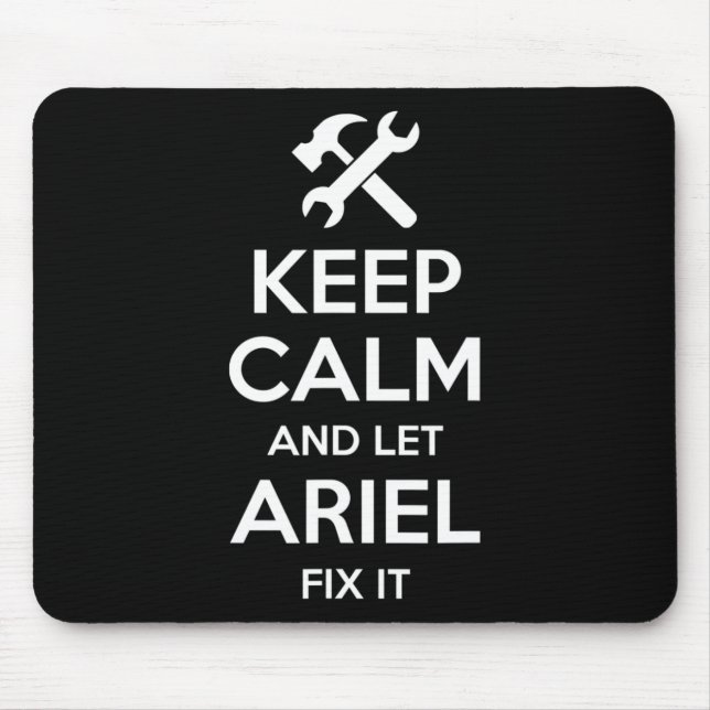 Ariel Fix Quote Funny Birthday Personalised Name G Mouse Pad (Front)