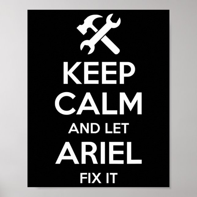 Ariel Fix Quote Funny Birthday Personalised Name G Poster (Front)