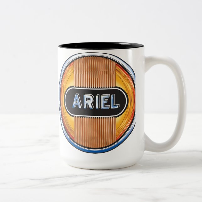Ariel Motorcycle of britain Two-Tone Coffee Mug (Right)