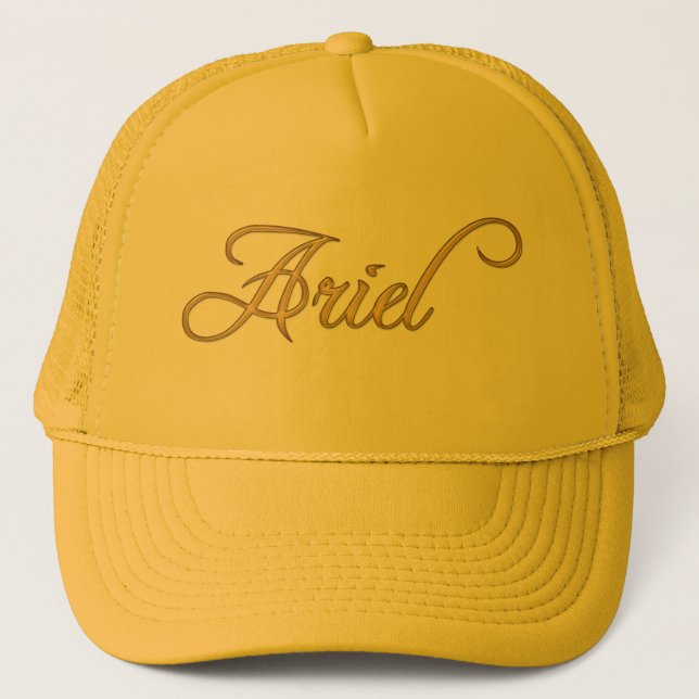 ARIEL Name-Branded Personalised Fashion Cap (Front)