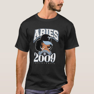 Aries 2009 Melanated Skin Zodiac Traits Queen Diva T-Shirt