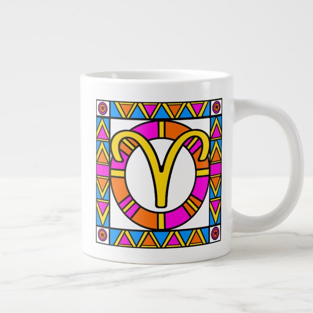 ARIES 20 oz. Jumbo Mug - Tikki Pattern  (Right)