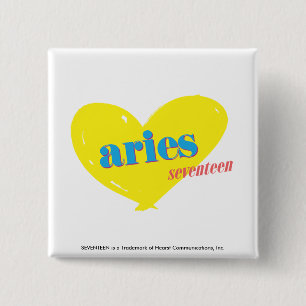Aries 3 15 cm square badge