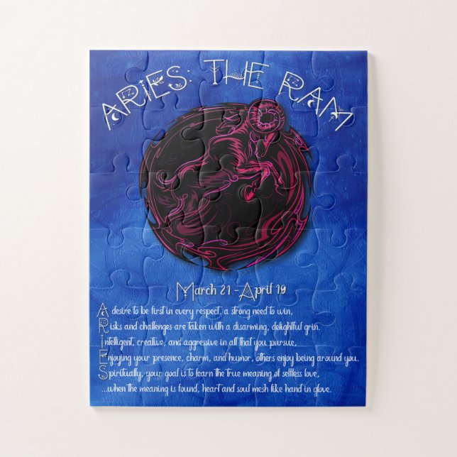 Aries Acrostic Puzzle (Vertical)