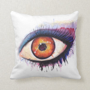 Aries Astrological Sign Watercolor Eye Cushion