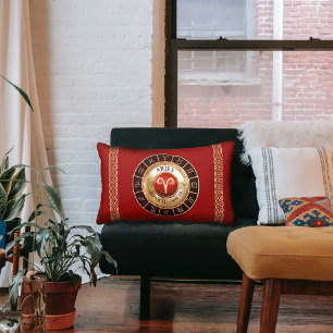 Aries Astrology Lumbar Cushion