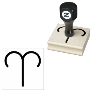 Aries, Astrology Sign in the Zodiac Rubber Stamp