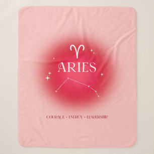 Aries aura sherpa blanket