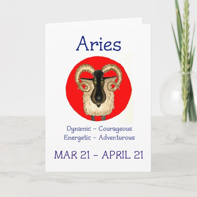 Aries Birthday Card (Front)