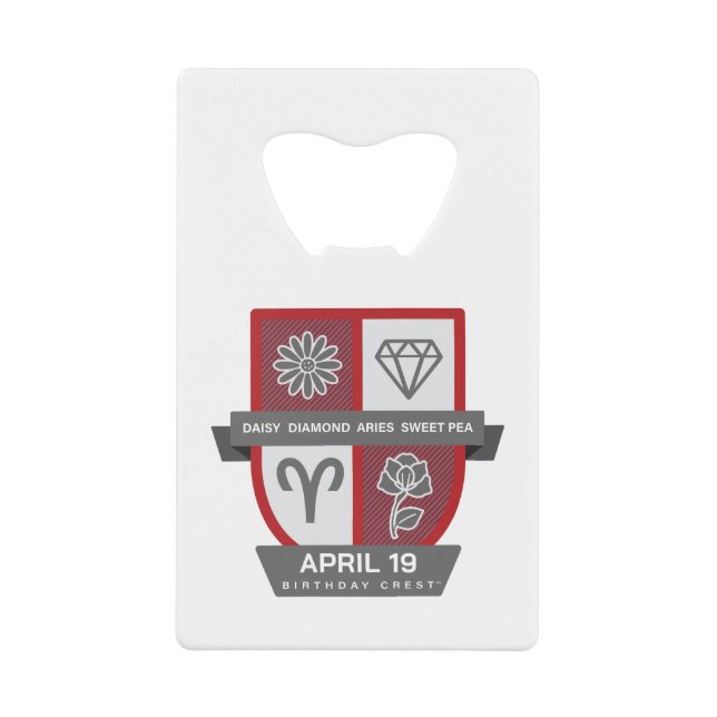 Aries Birthday Crest™ for April 1-19 (Front)