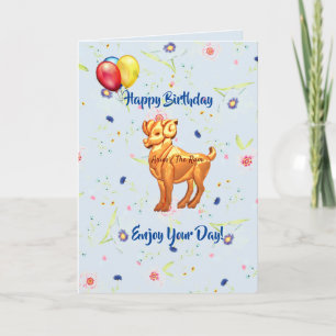 Aries Birthday (March 21 – April 19)  Card