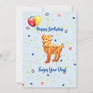 Aries Birthday (March 21 – April 19)  Card