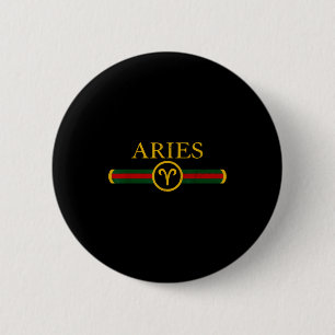 Aries birthday zodiac sign horoscope born in april 6 cm round badge