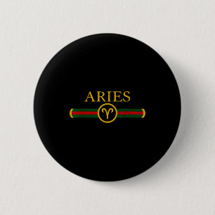 Aries birthday zodiac sign horoscope born in april 6 cm round badge