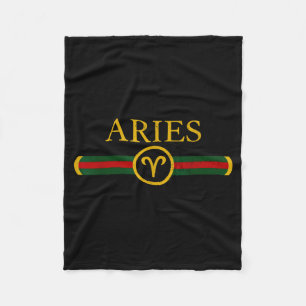 Aries birthday zodiac sign horoscope born in april fleece blanket