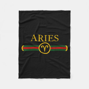 Aries birthday zodiac sign horoscope born in april fleece blanket