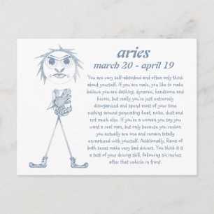 Aries [- BitchScope - ] Postcard