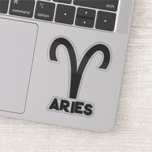 Aries Bold Zodiac Sign Horoscope Custom Text