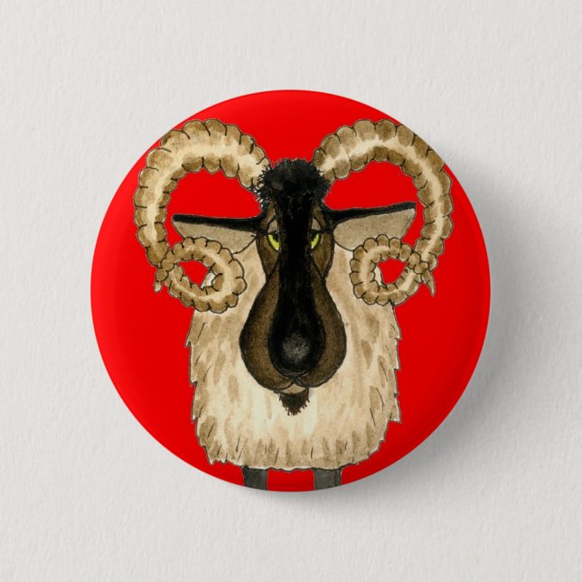 Aries Button or Badge (Front)