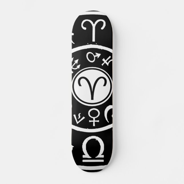 Aries Celestial Zodiac Skateboard (Front)