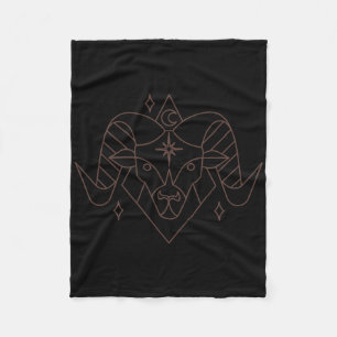 Aries Christmas Zodiac Horoscope Astrology  Fleece Blanket