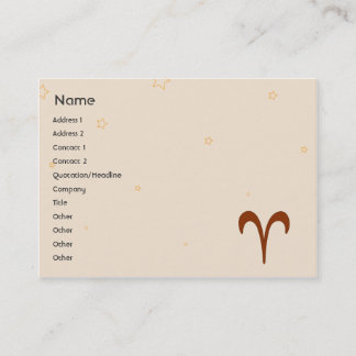 Aries - Chubby Business Card