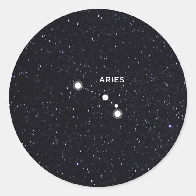 Aries Classic Round Sticker (Front)