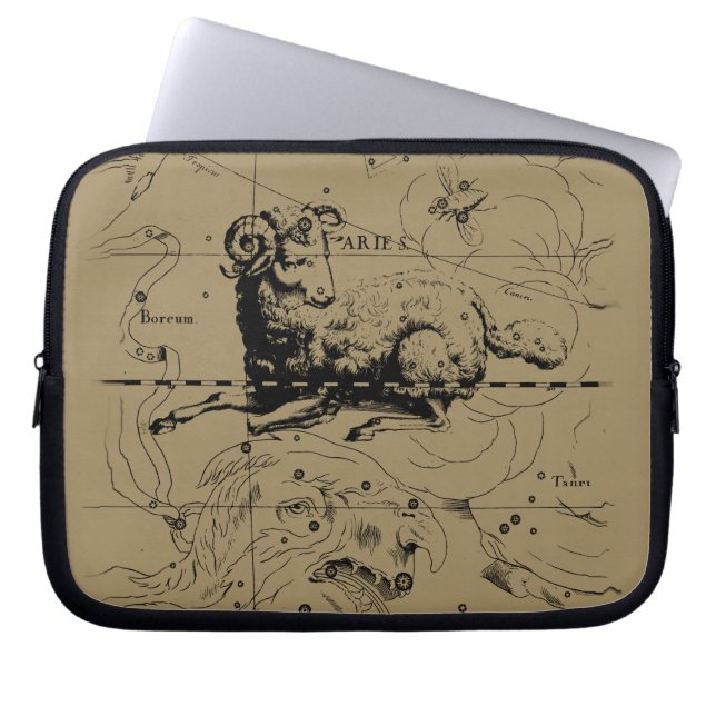 Aries Constellation Hevelius 1690 March 21 - Apr19 Laptop Sleeve (Front)