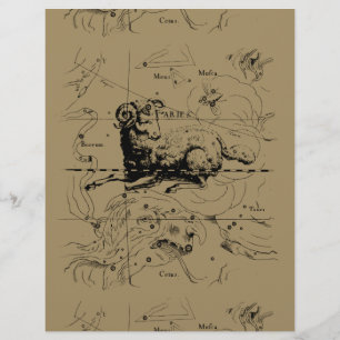 Aries Constellation Map Hevelius 1690