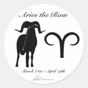 Aries Constellation/Zodiac Stickers