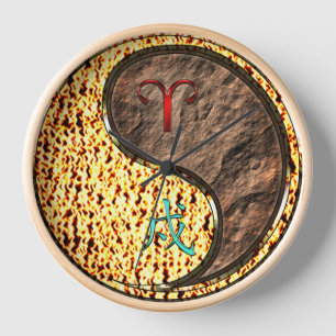 Aries & Earth Dog Clock