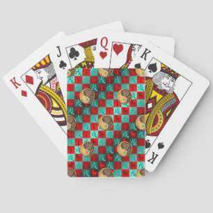 Aries & Earth Dog Playing Cards