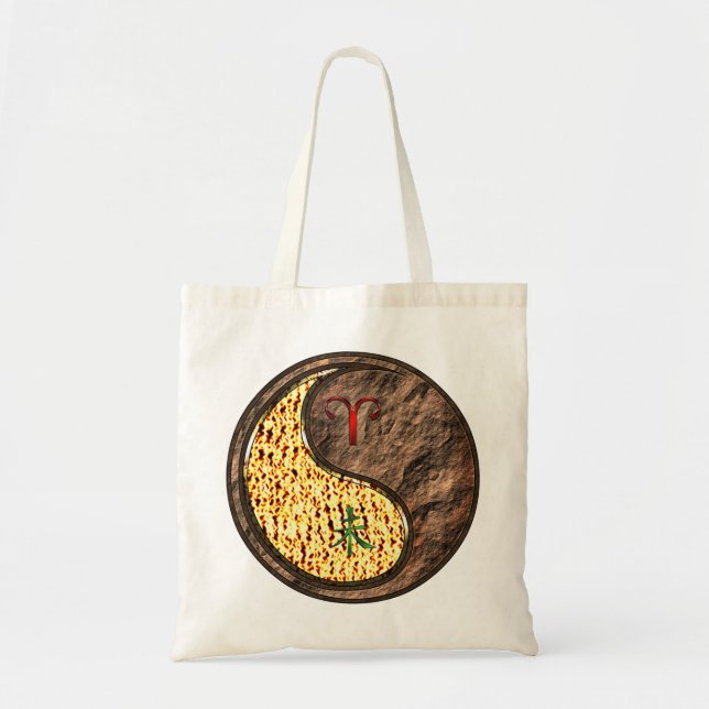 Aries & Earth Goat Tote Bag (Front)