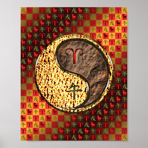 Aries & Earth Horse Poster