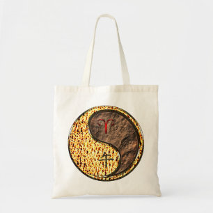 Aries & Earth Horse Tote Bag