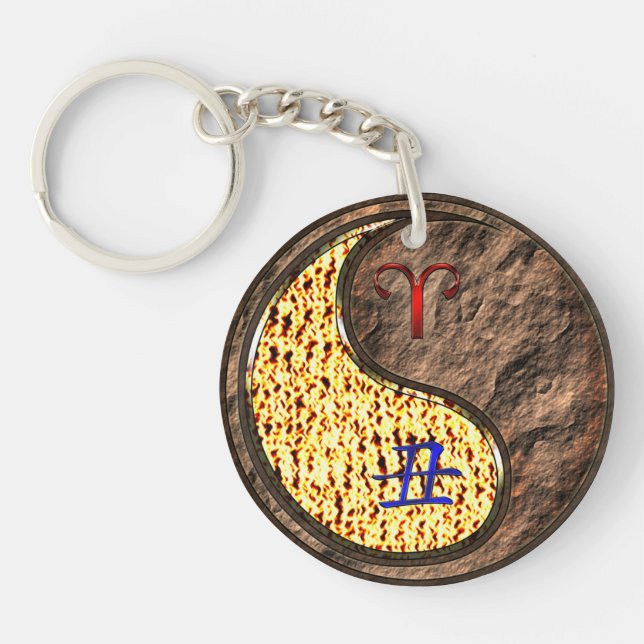 Aries & Earth Ox Key Ring (Front)