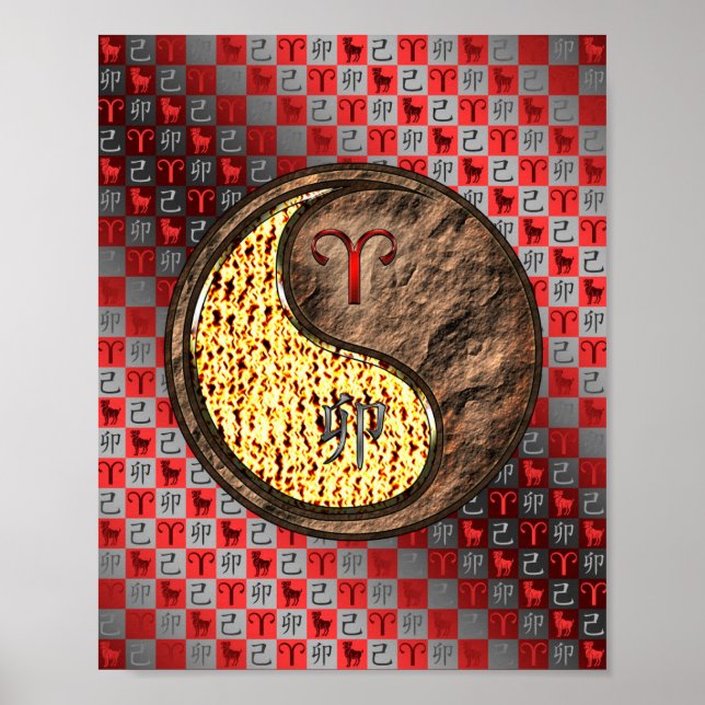 Aries & Earth Rabbit Poster (Front)