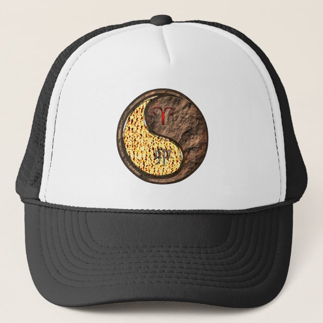 Aries & Earth Rabbit Trucker Hat (Front)