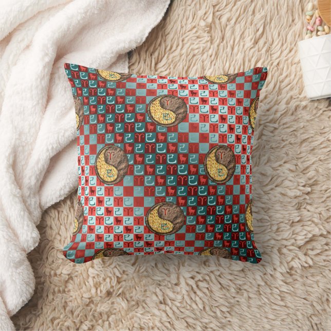 Aries & Earth Snake Cushion (Blanket)