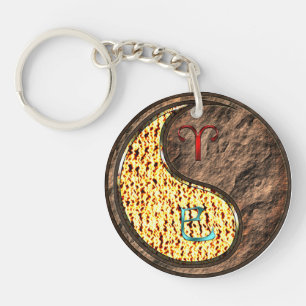 Aries & Earth Snake Key Ring