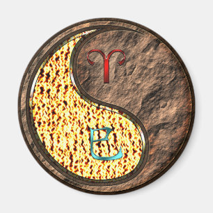 Aries & Earth Snake Magnet