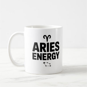 Aries Energy Mug – Zodiac Astrology Coffee Cup
