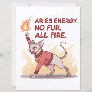 Aries Energy Sphynx Cat No Fur All Fire Art