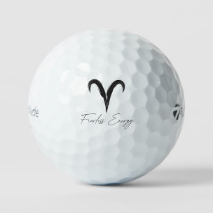 Aries 'Fearless Energy' Astrology Lovers Gift Golf Balls