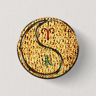 Aries & Fire Goat 3 Cm Round Badge
