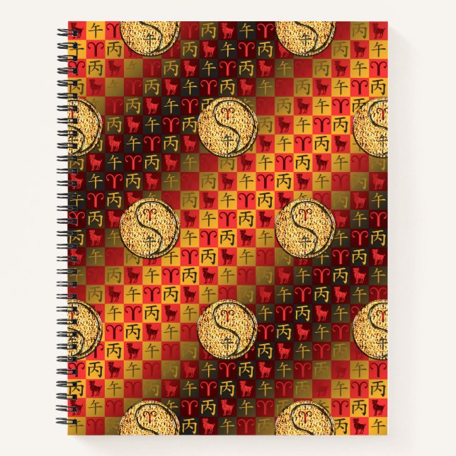 Aries & Fire Horse Notebook (Front)