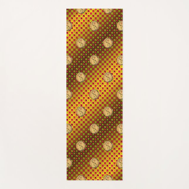 Aries & Fire Monkey Yoga Mat (Front)