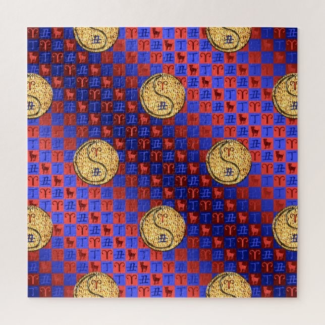 Aries & Fire Ox Jigsaw Puzzle (Vertical)